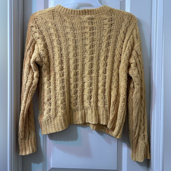 mustard yellow knit sweater - Picture 2 of 2